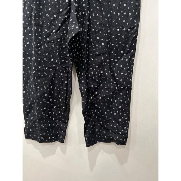 NWT APIECE APART Size XL Ani Easy Linen Blend Woven Pants Scattered Floral Black - Picture 13 of 13